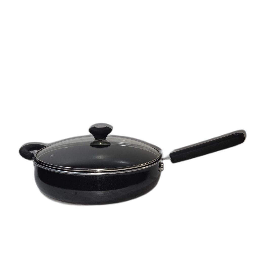 Cook's Essentials 4 Qt Nonstick Saucepan with Lid Cookware Kitchen Cooking Pot